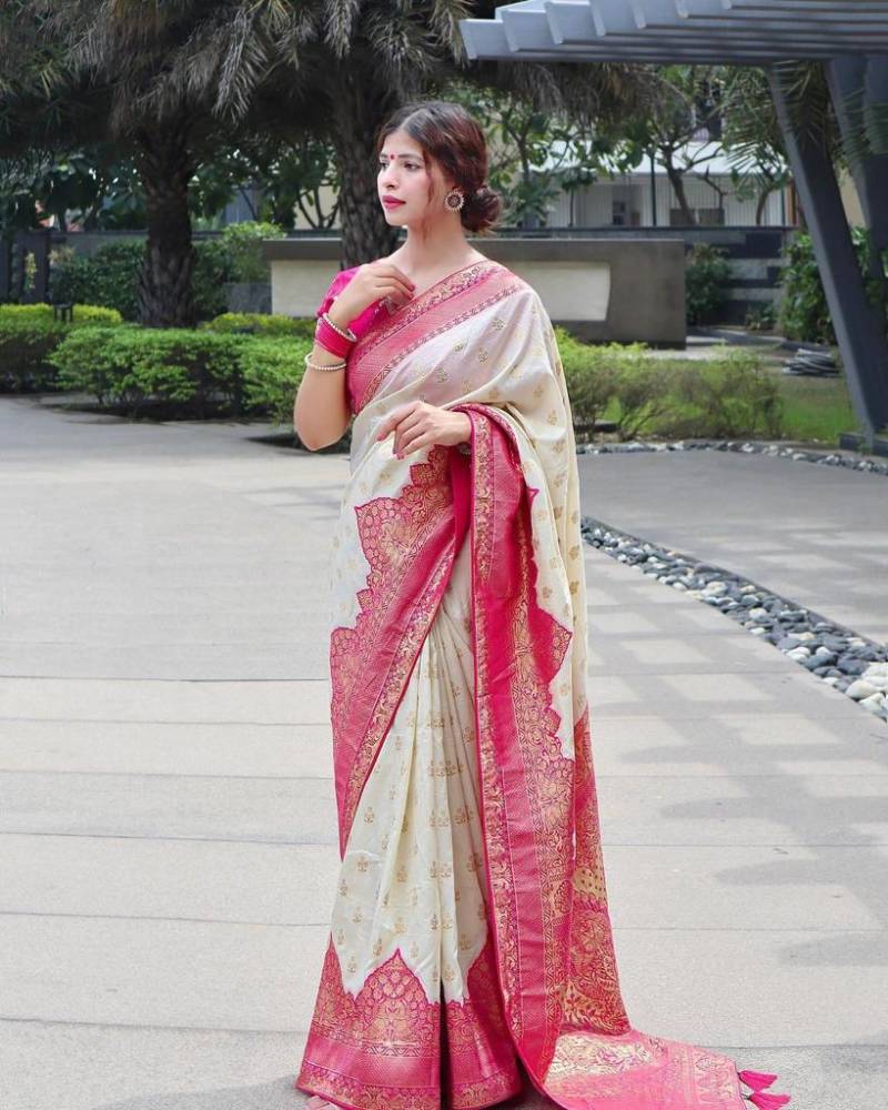 Satani 5533A Banarasi Soft Silk Wedding Wear Saree