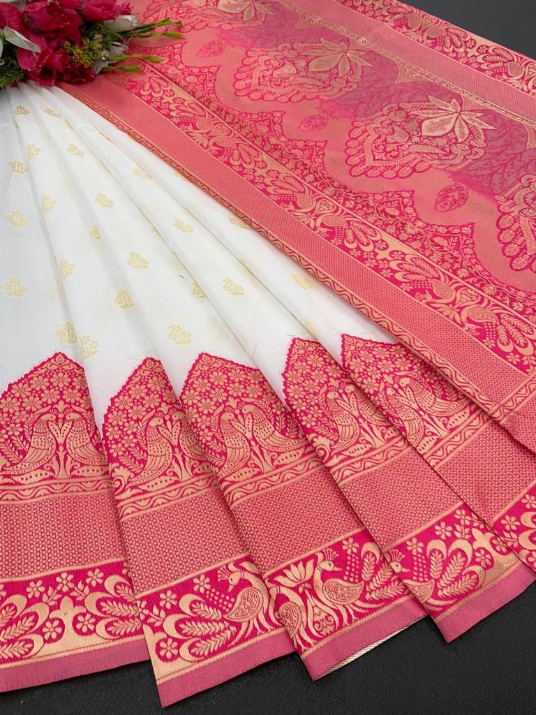 Satani 5533A Banarasi Soft Silk Wedding Wear Saree