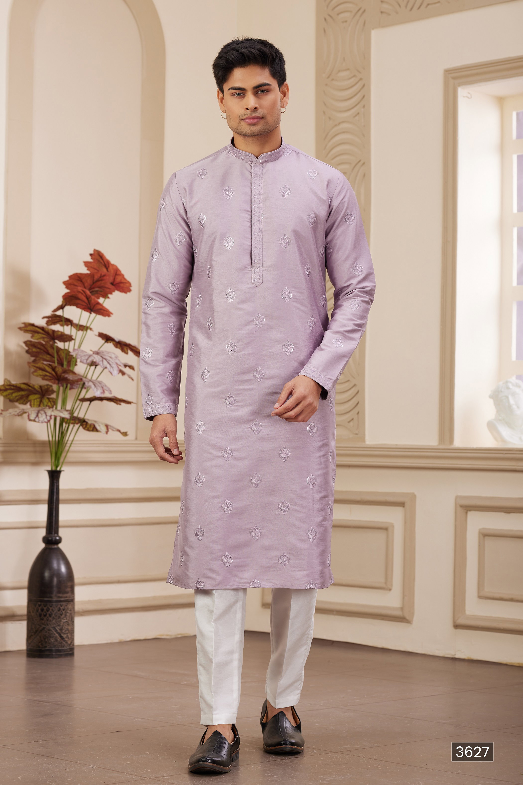 Sumi 3621 Art Silk Thread Work Kurta Pajama Collection