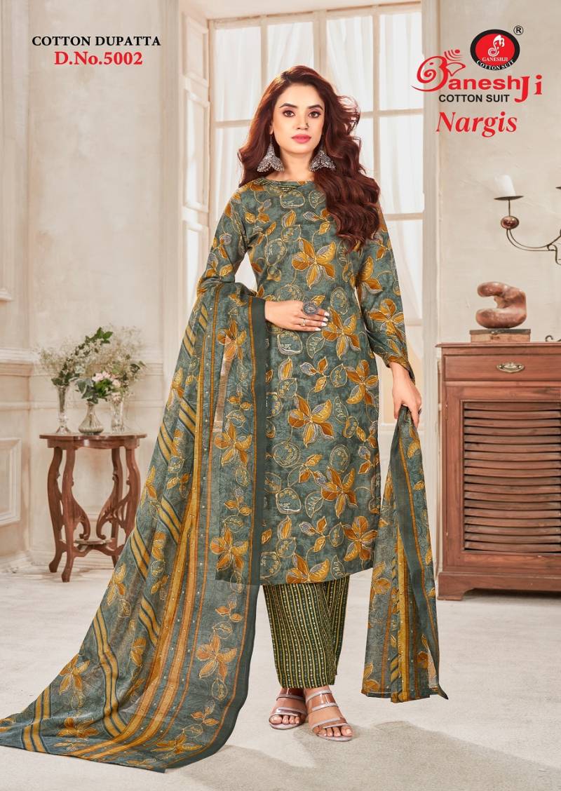 Ganeshji Nargis Vol 5 Soft Cotton Printed Dress Material