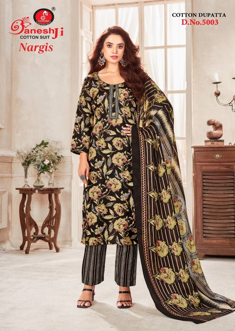 Ganeshji Nargis Vol 5 Soft Cotton Printed Dress Material