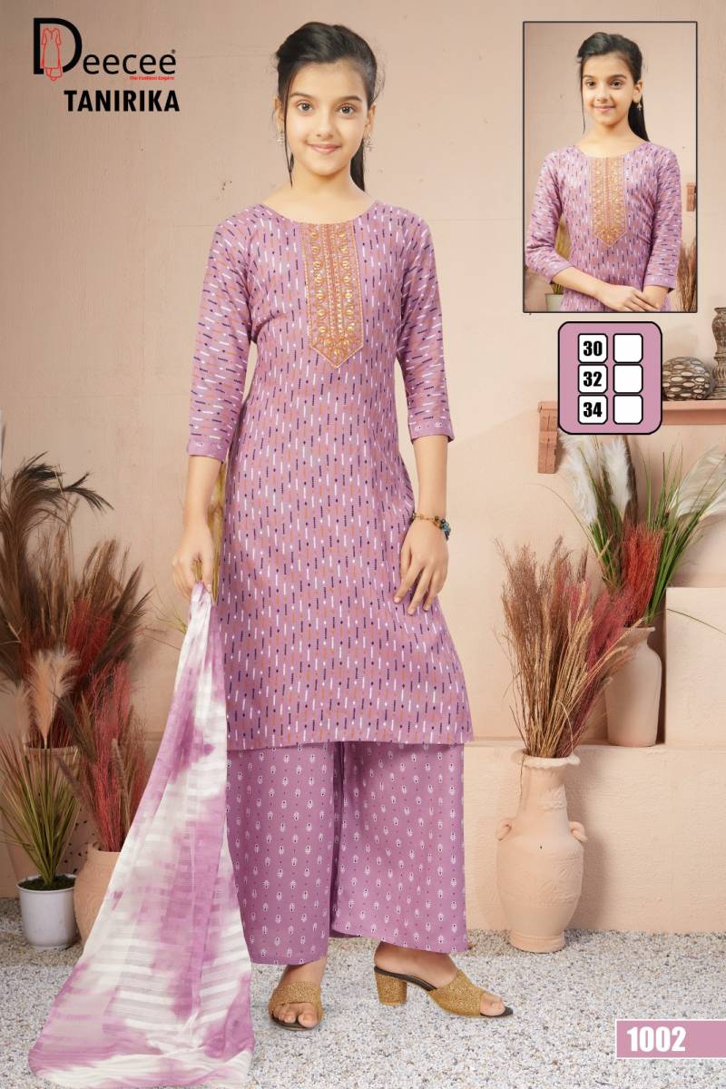 Deecee Tanirika Rayon Printed Daily Wear Kurti Set Collection