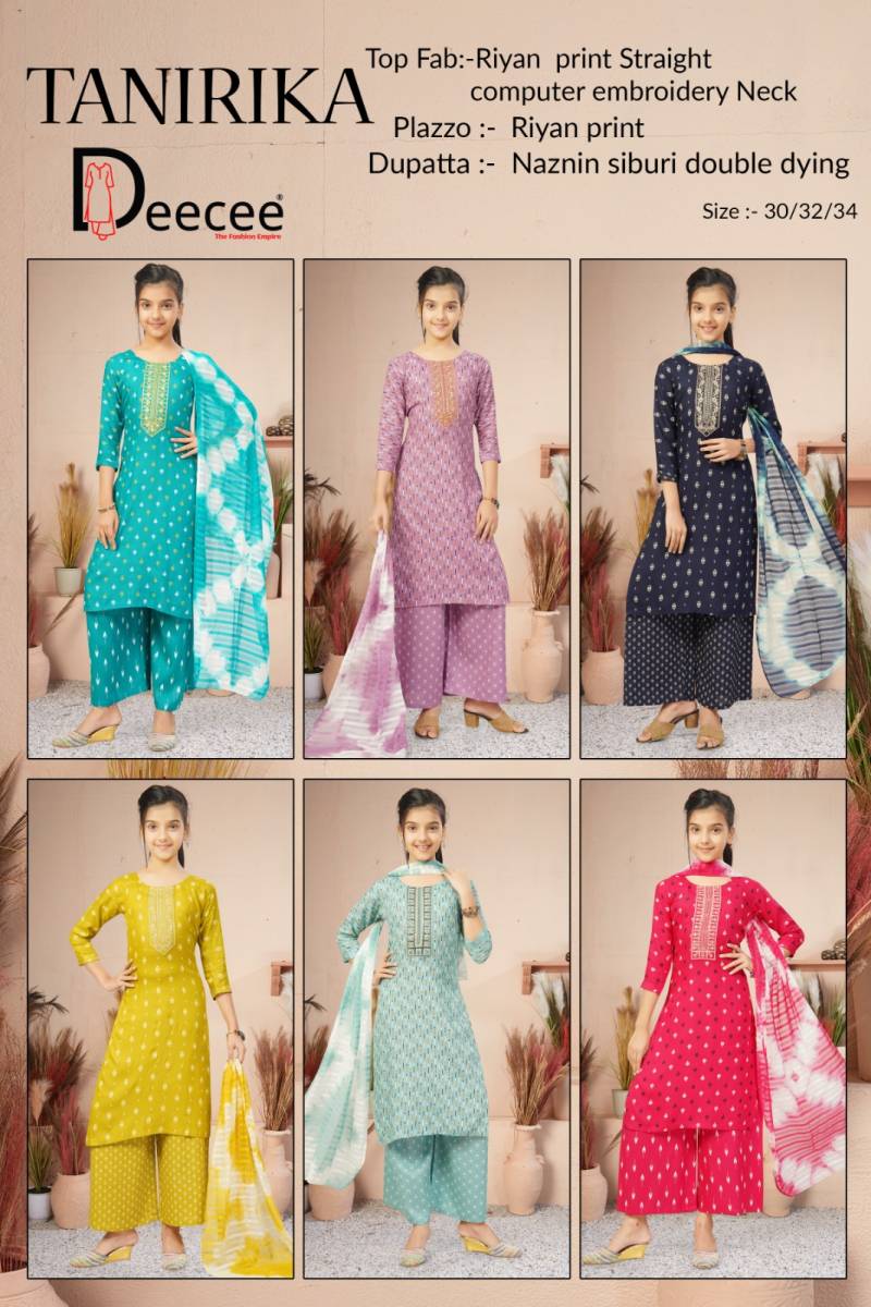 Deecee Tanirika Rayon Printed Daily Wear Kurti Set Collection