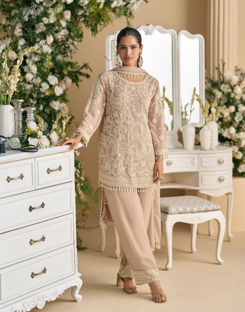 Sayuri Sana Designer Georgette Embroidered Indo Western