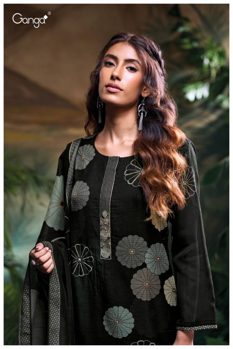 Ganga Rosanny 3769 Pure Wool Pashmina Printed Salwar Suits Collection