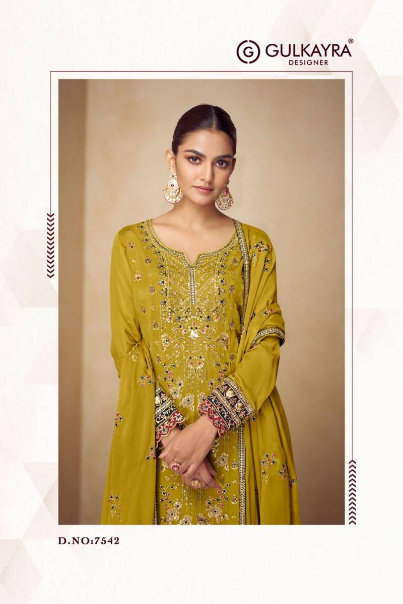 Gulkayra Pahal Chinon Embroidery Work Salwar Kameez Collection
