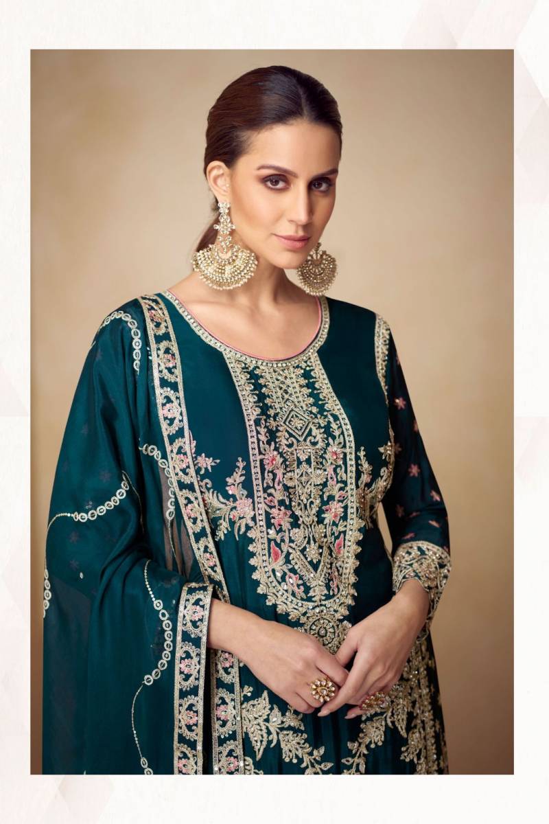 Gulkayra Pahal Chinon Embroidery Work Salwar Kameez Collection