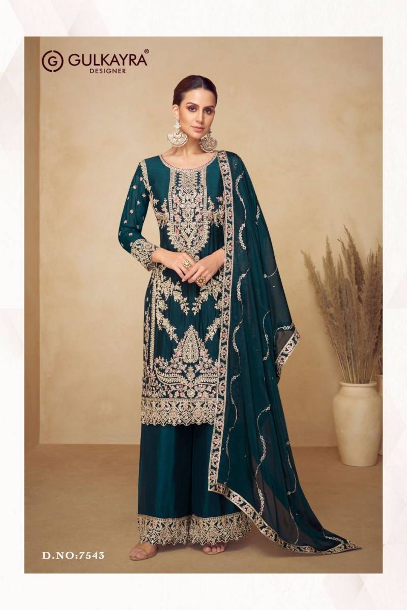 Gulkayra Pahal Chinon Embroidery Work Salwar Kameez Collection
