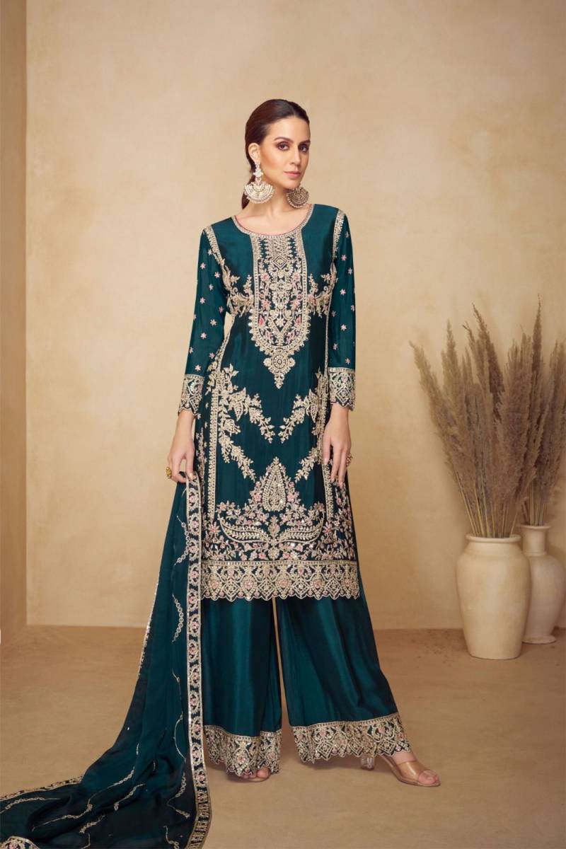 Gulkayra Pahal Chinon Embroidery Work Salwar Kameez Collection