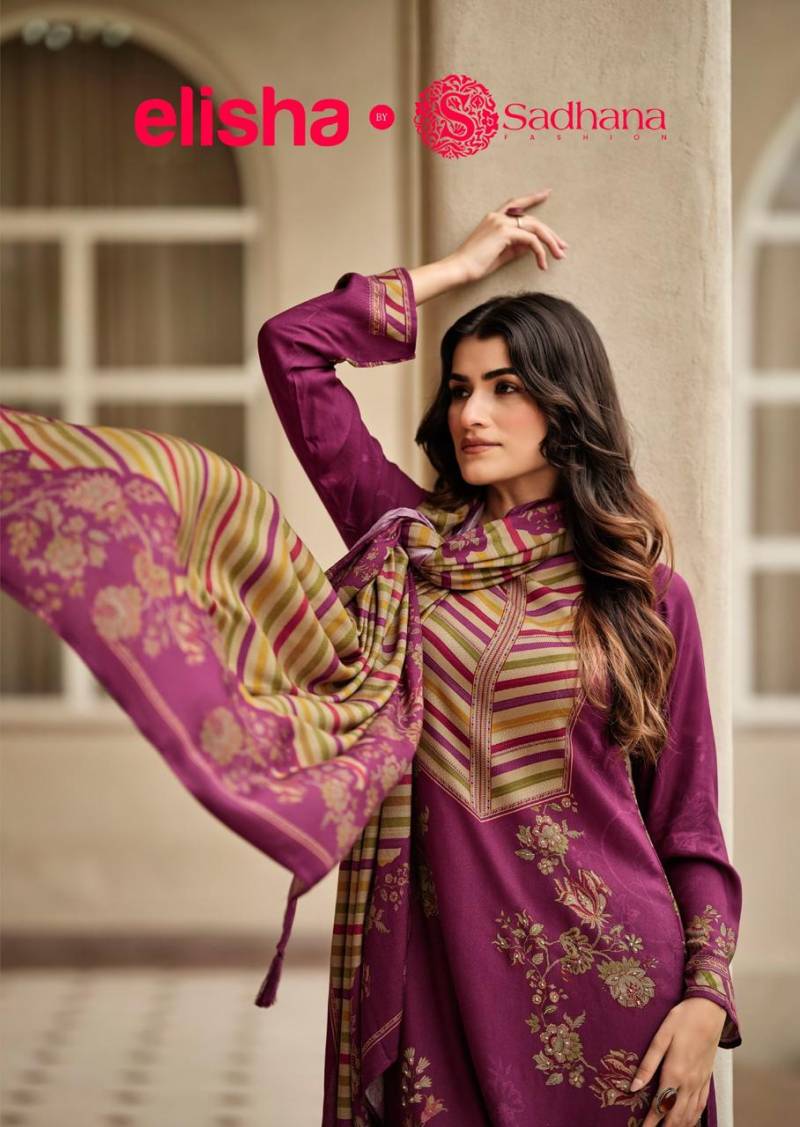 Sadhana Elisha Viscose Pashmina Digital Print Salwar Kameez