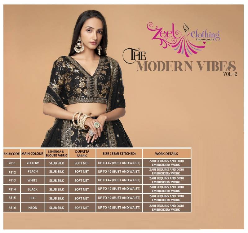 Zeel The Modern Vibes Vol 2 Designer Silk Lehenga Collection
