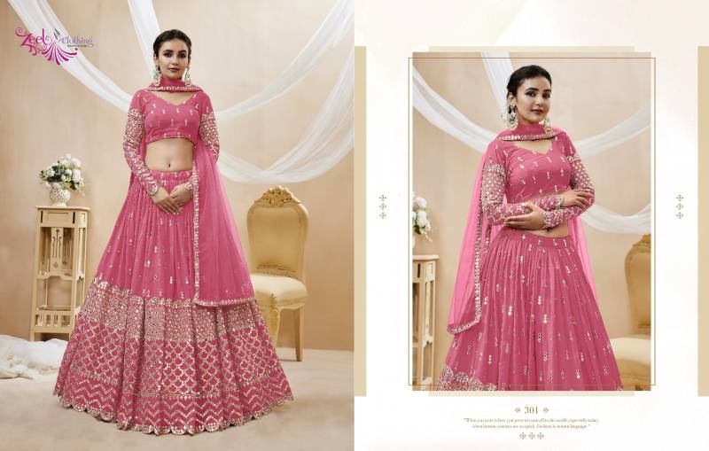 Zeel Expression Vol 1 Wedding Wear Georgette Lehenga Collection