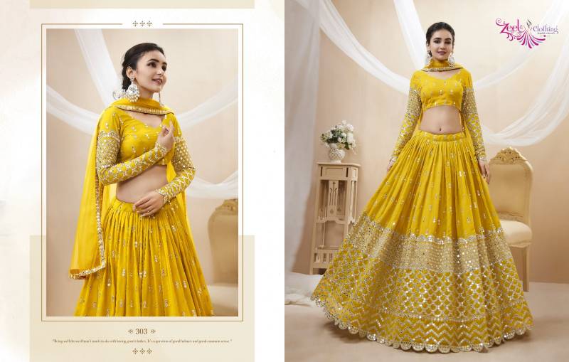 Zeel Expression Vol 1 Wedding Wear Georgette Lehenga Collection