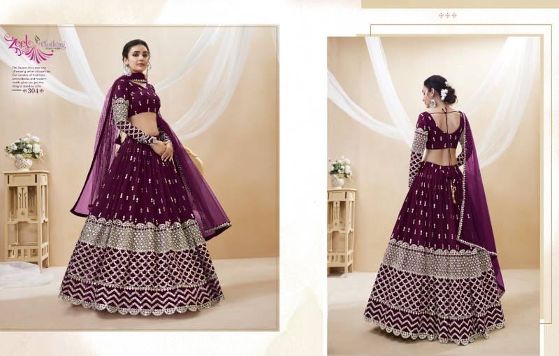 Zeel Expression Vol 1 Wedding Wear Georgette Lehenga Collection