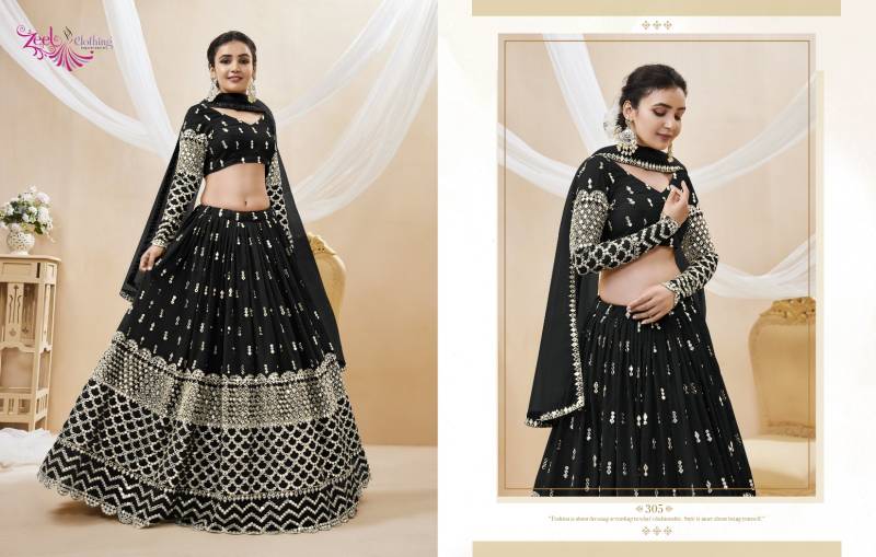 Zeel Expression Vol 1 Wedding Wear Georgette Lehenga Collection