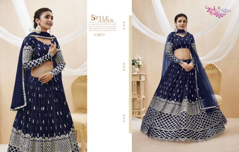 Zeel Expression Vol 1 Wedding Wear Georgette Lehenga Collection