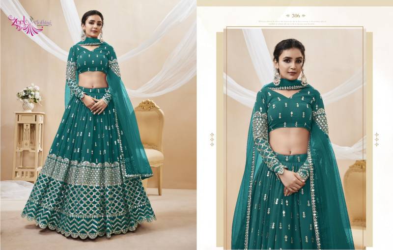 Zeel Expression Vol 1 Wedding Wear Georgette Lehenga Collection