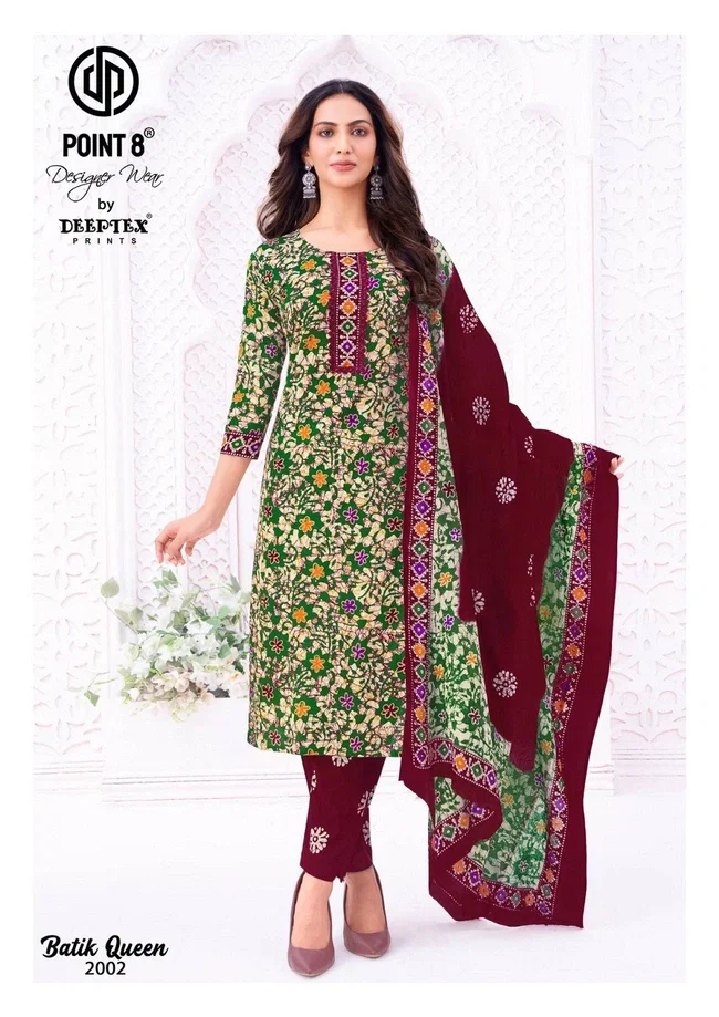 Deeptex Batik Queen Vol 2 Readymade Cotton Printed Kurti Bottom With Dupatta