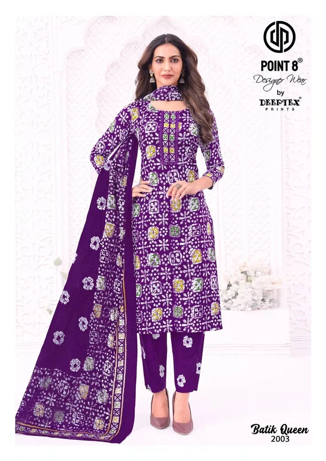 Deeptex Batik Queen Vol 2 Readymade Cotton Printed Kurti Bottom With Dupatta