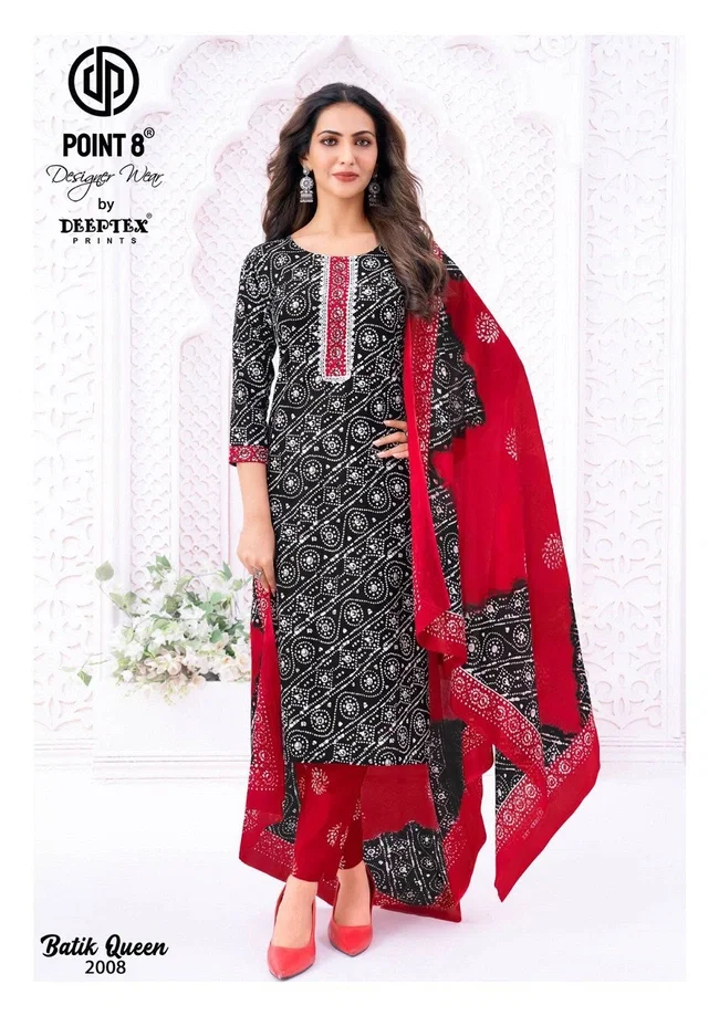 Deeptex Batik Queen Vol 2 Readymade Cotton Printed Kurti Bottom With Dupatta