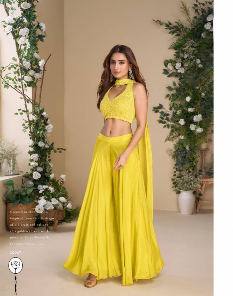 Moon Super Hit 10045 Chinon Silk Premium Indo Western Collection