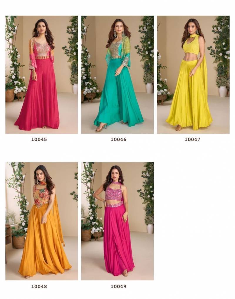 Moon Super Hit 10045 Chinon Silk Premium Indo Western Collection