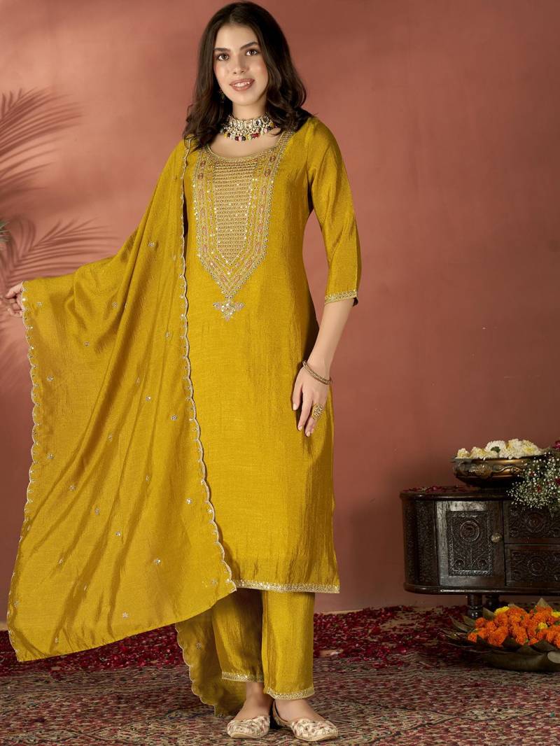 Devjessica 01 Vichitra Embroidered Fancy Kurti Set
