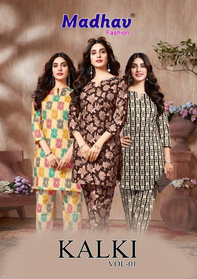 Madhav Kalki Vol 1 Pure Cotton Printed Cord Set