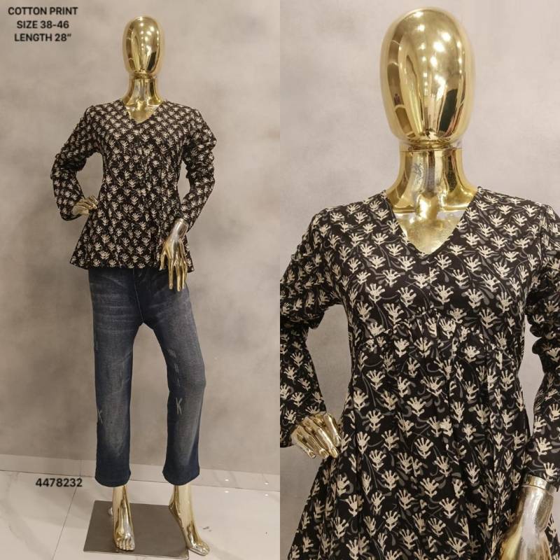 Naisha K 323 Vol 2 Cotton Print Casual Wear Short Top Collection