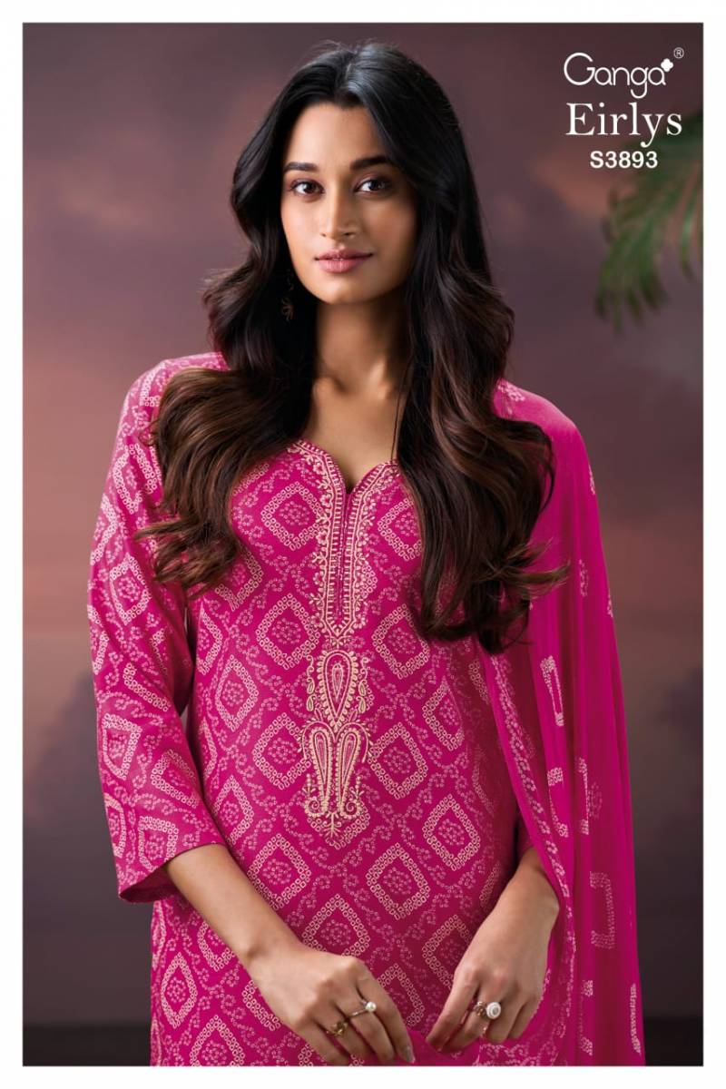 Ganga Eirlys 3893 Wool Pashmina Embroidered Salwar Kameez Suits