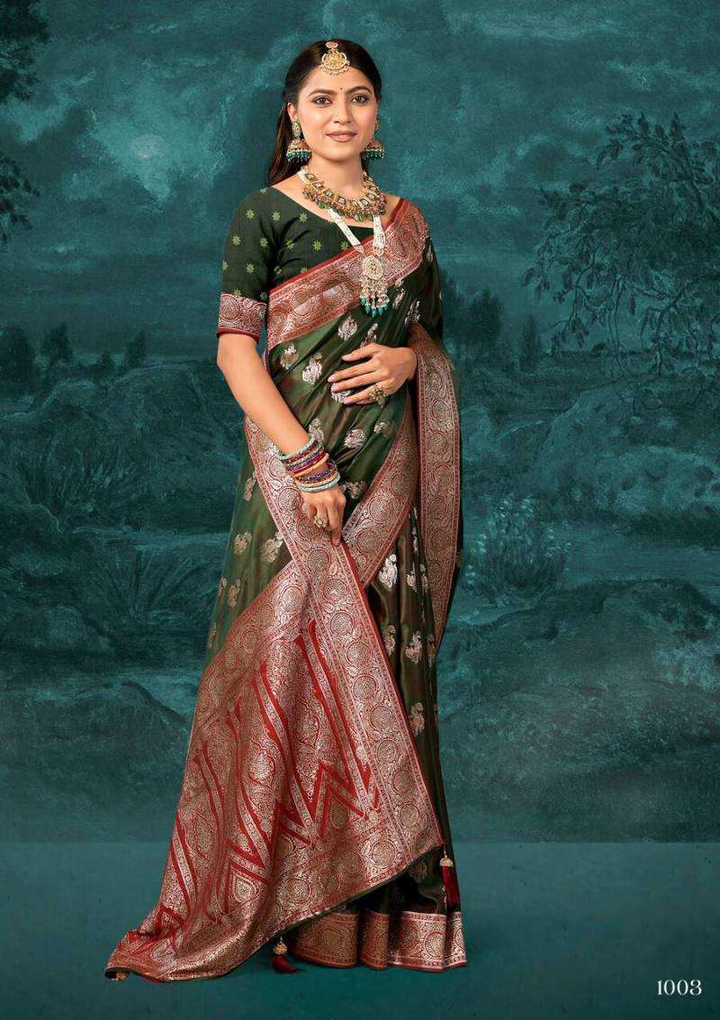 Saroj Omkara Satin Saroski Vol 1 Premium Satin Silk Saree
