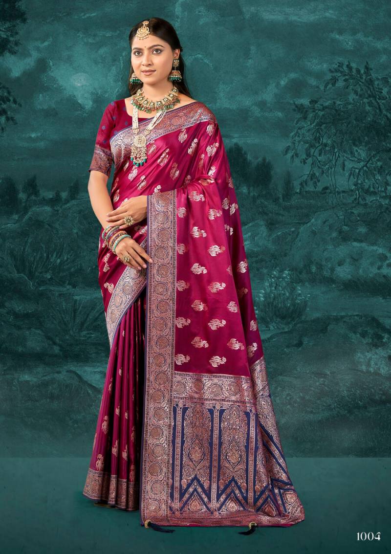 Saroj Omkara Satin Saroski Vol 1 Premium Satin Silk Saree