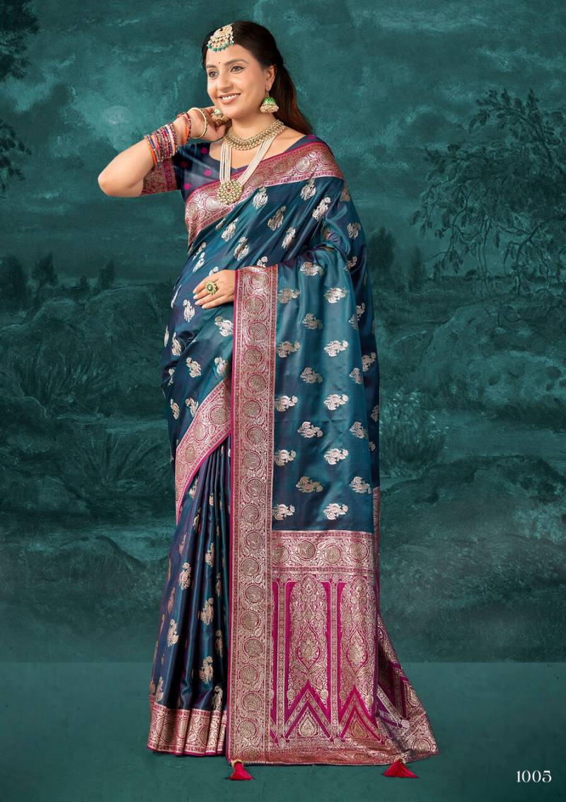 Saroj Omkara Satin Saroski Vol 1 Premium Satin Silk Saree