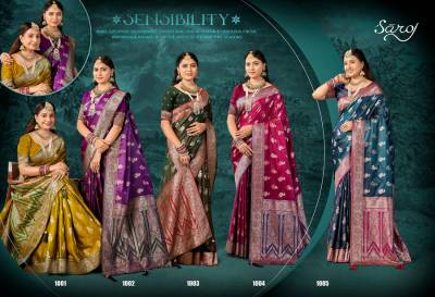 Saroj Omkara Satin Saroski Vol 1 Premium Satin Silk Saree