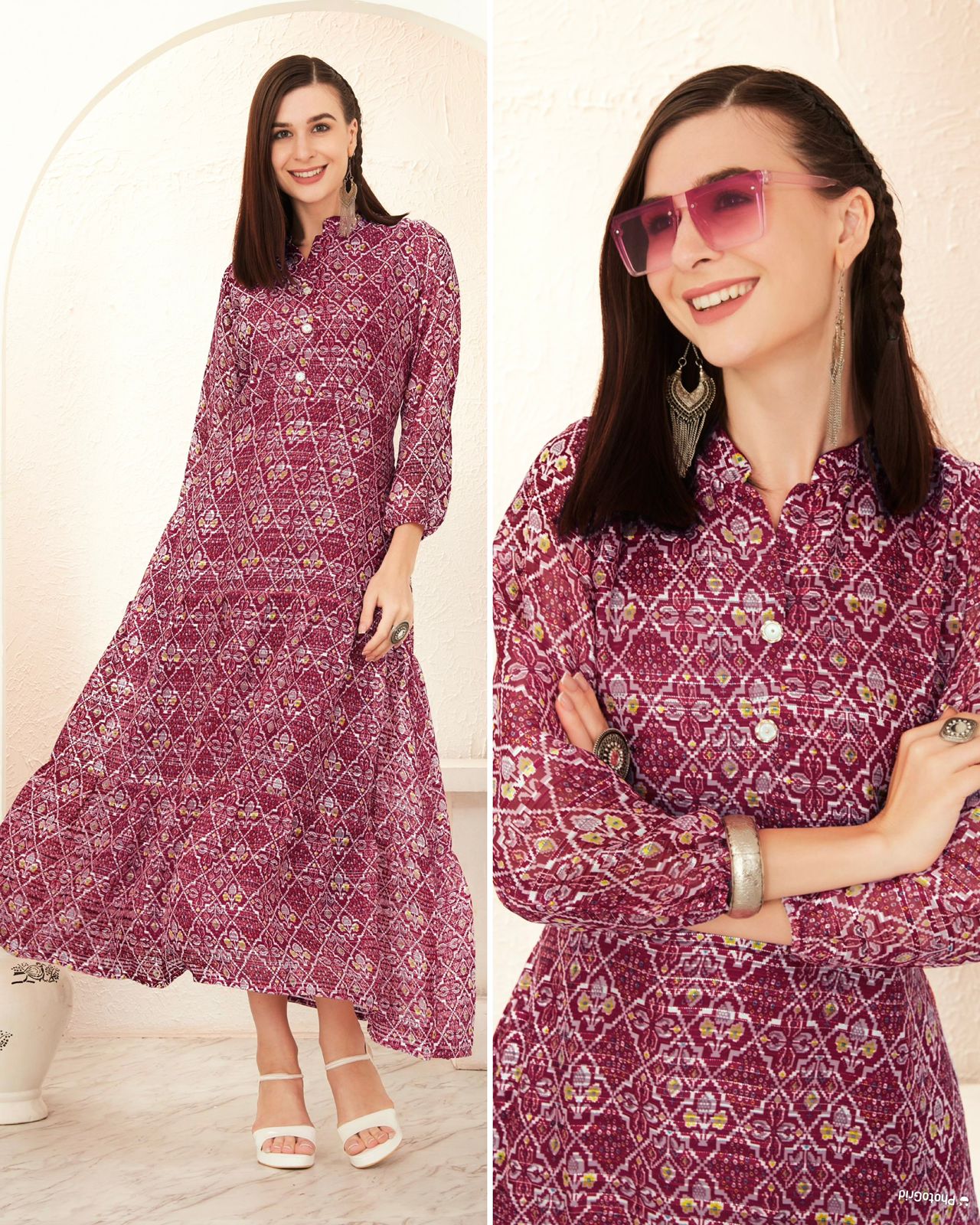 Lekha Li Blossom 2.0 Heavy Georgette Printed Long Kurti 