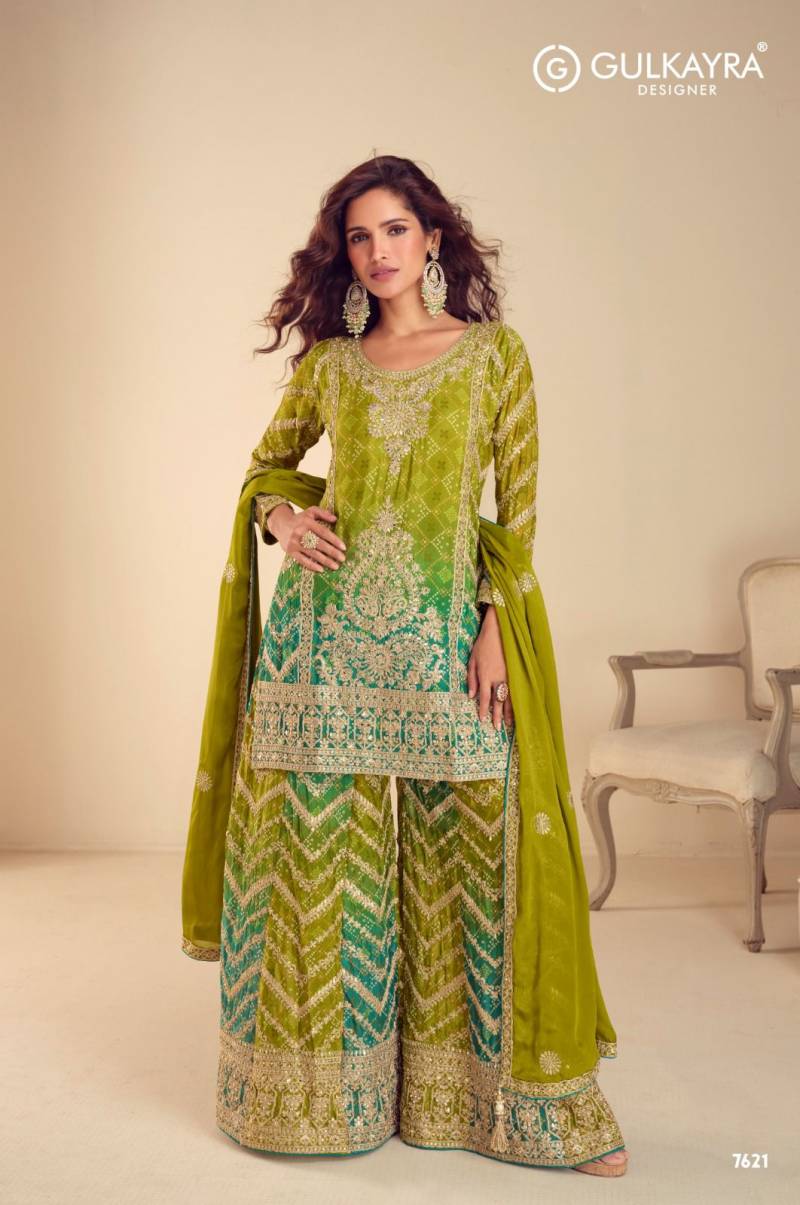 Gulkayra Misbah Chinon Digital Embroidery Work Salwar Suits