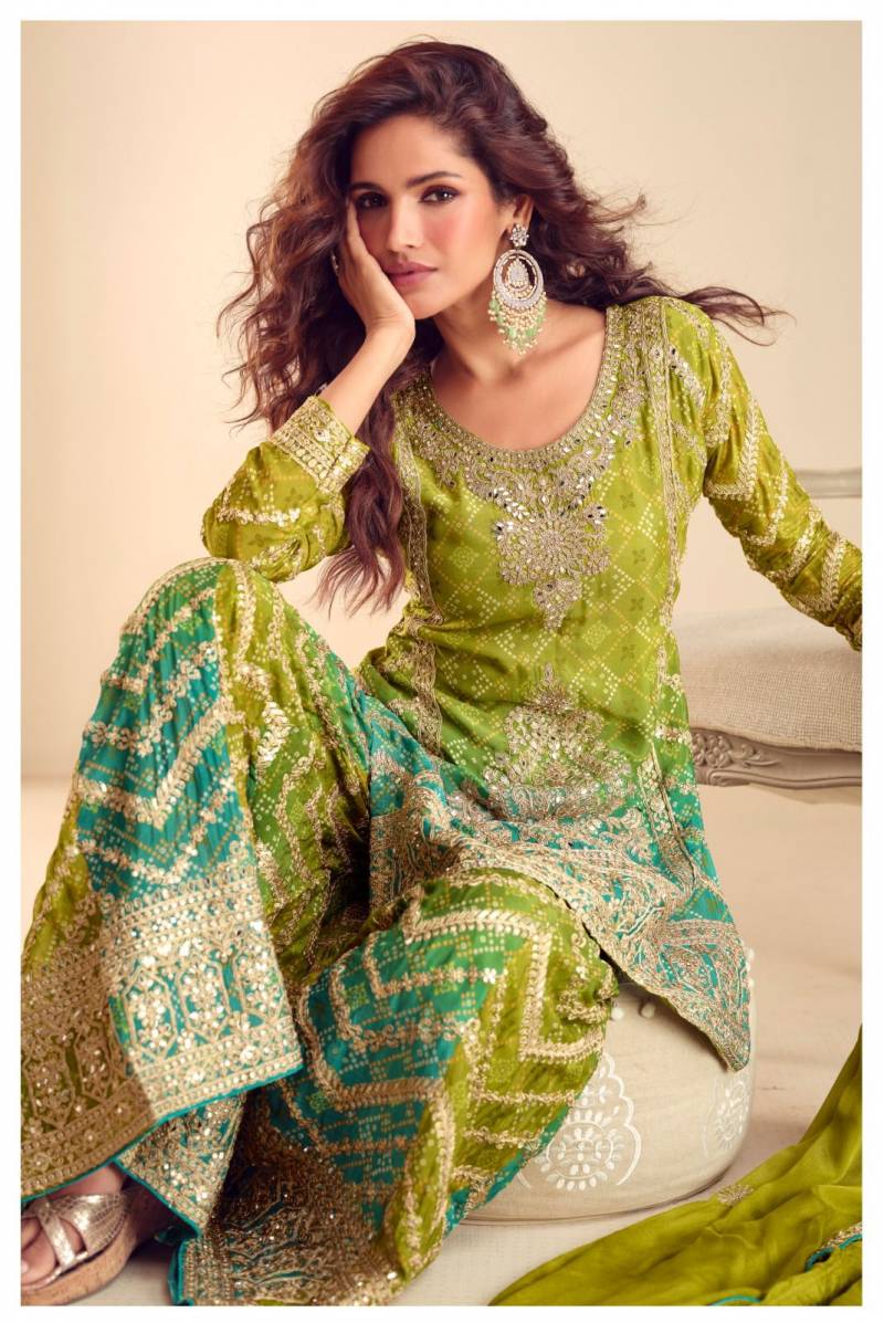 Gulkayra Misbah Chinon Digital Embroidery Work Salwar Suits