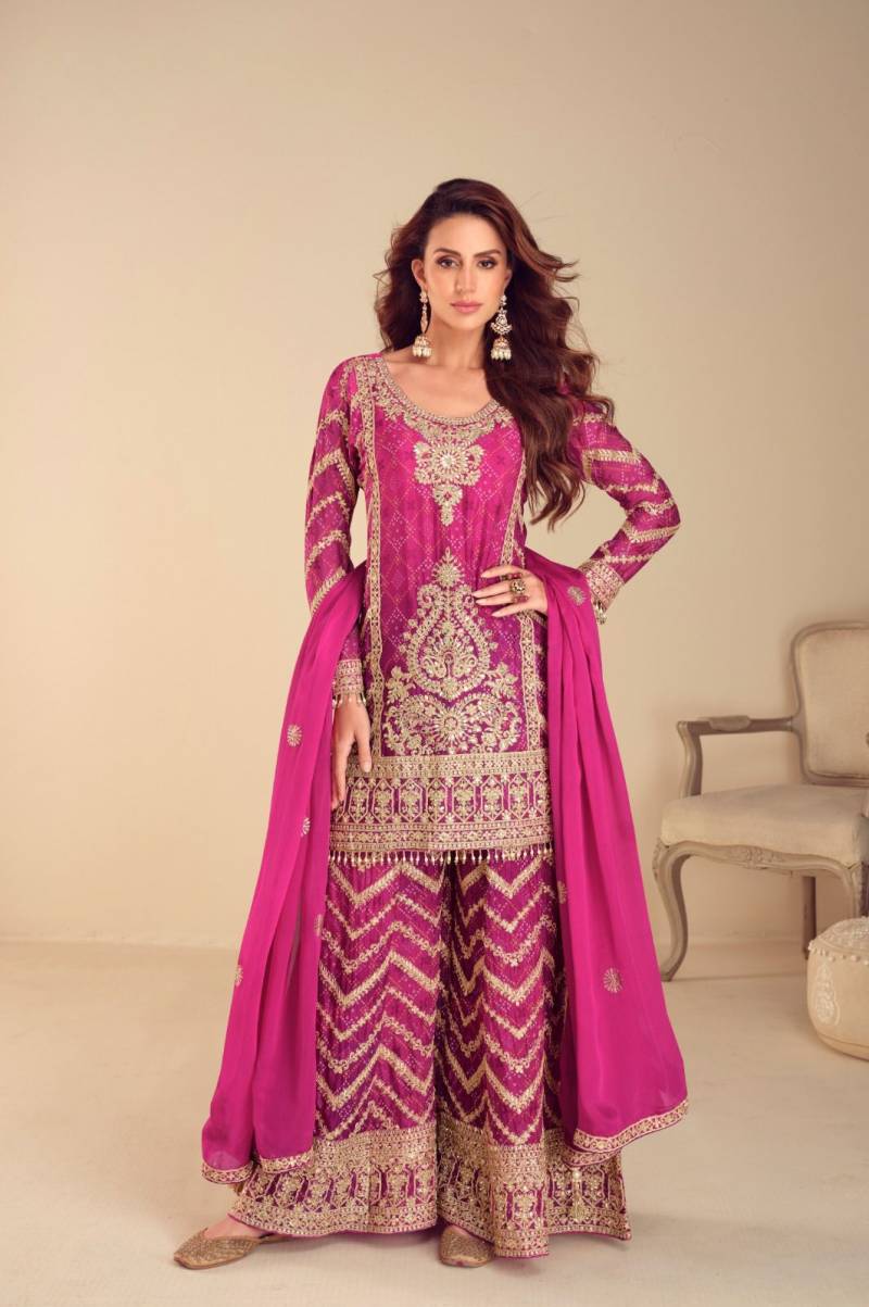 Gulkayra Misbah Chinon Digital Embroidery Work Salwar Suits