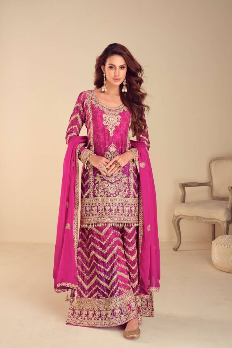 Gulkayra Misbah Chinon Digital Embroidery Work Salwar Suits