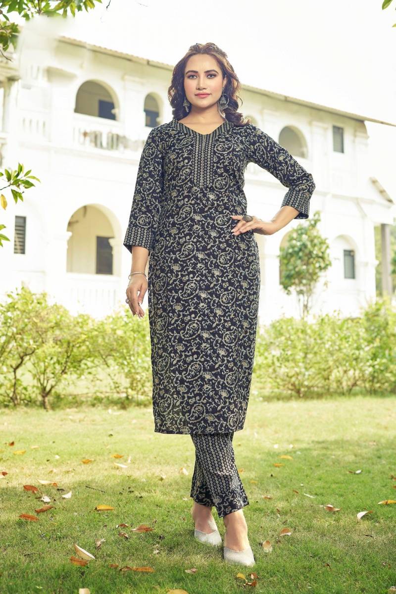 Ctz Lakshmi Rayon Straight Kurti With Bottom Collection