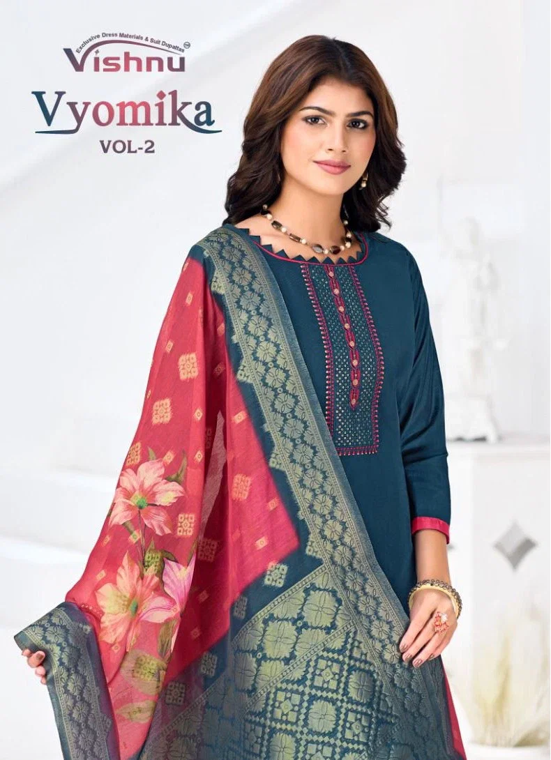 Vishnu Vyomika Vol 2 Gadwal Silk Designer Dress Material Collection