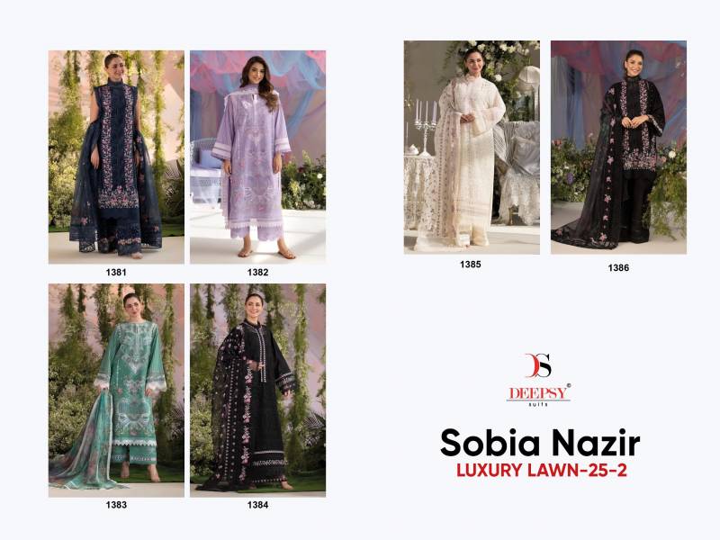 Deepsy Sobia Nazir Lawn 25 Vol 2 Cotton Embroidery Salwar Kameez