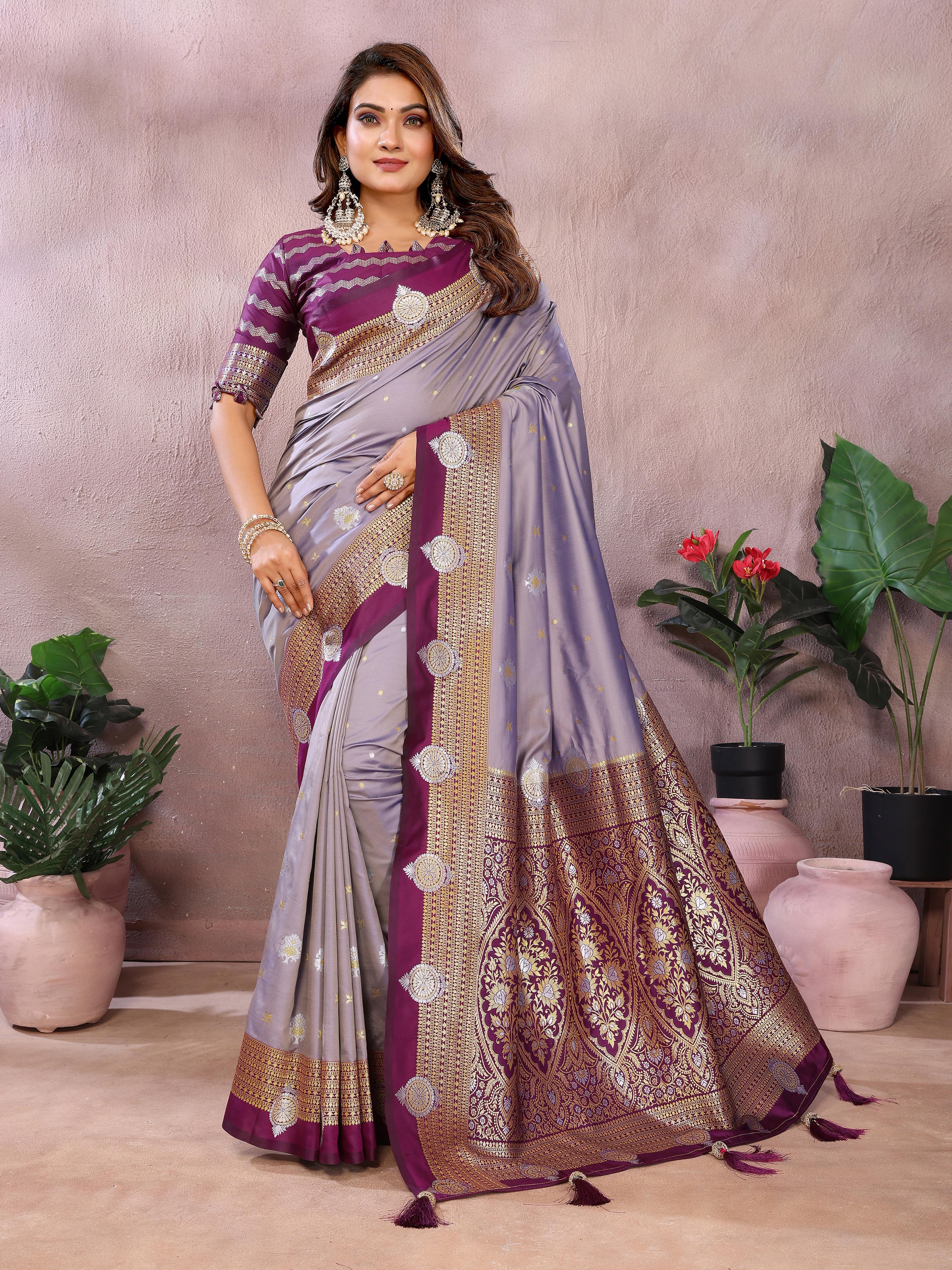 Lekha VC Sanmati Pure Handloom Kalamkari Silk Zari Woven Saree