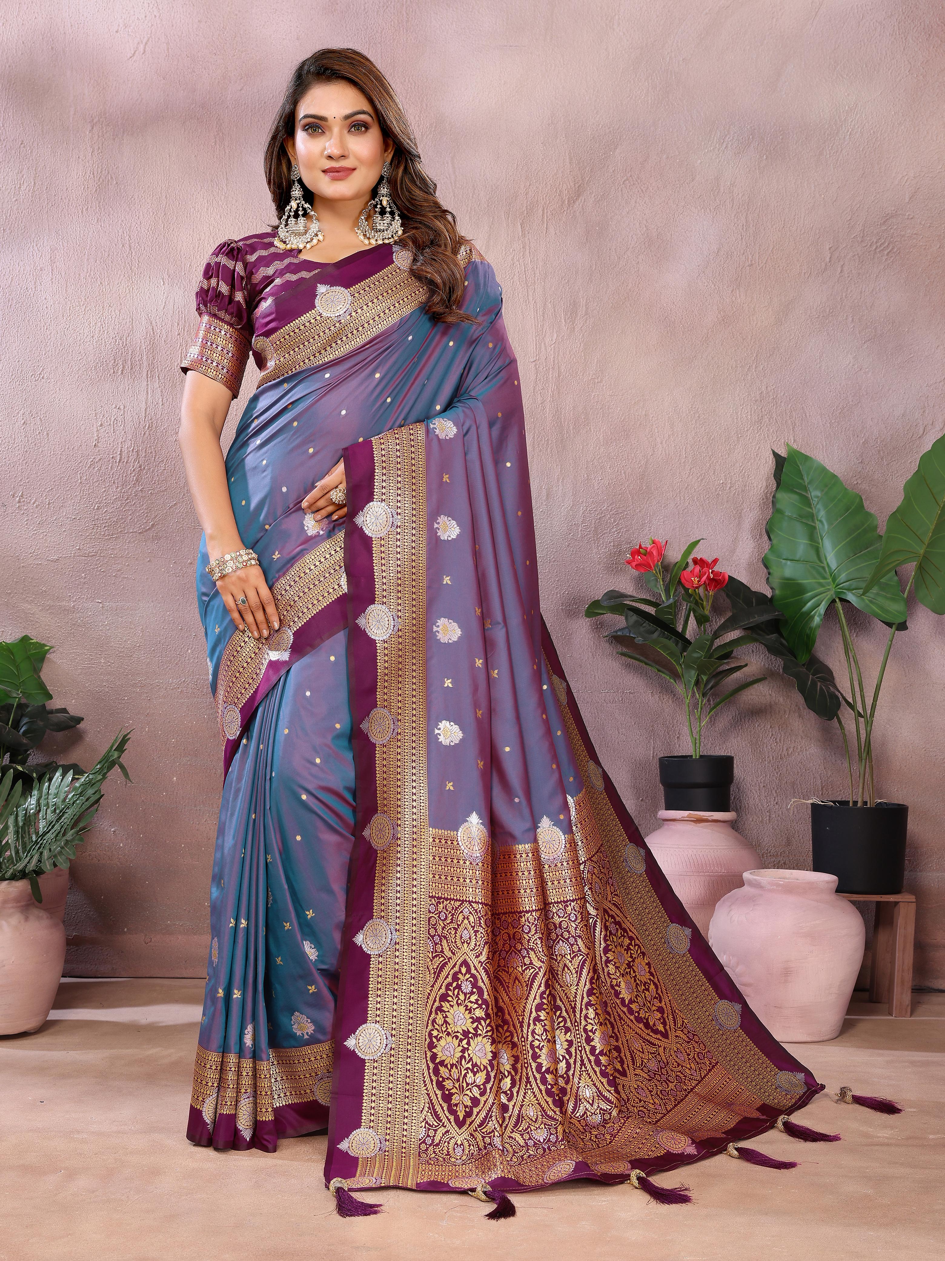 Lekha VC Sanmati Pure Handloom Kalamkari Silk Zari Woven Saree