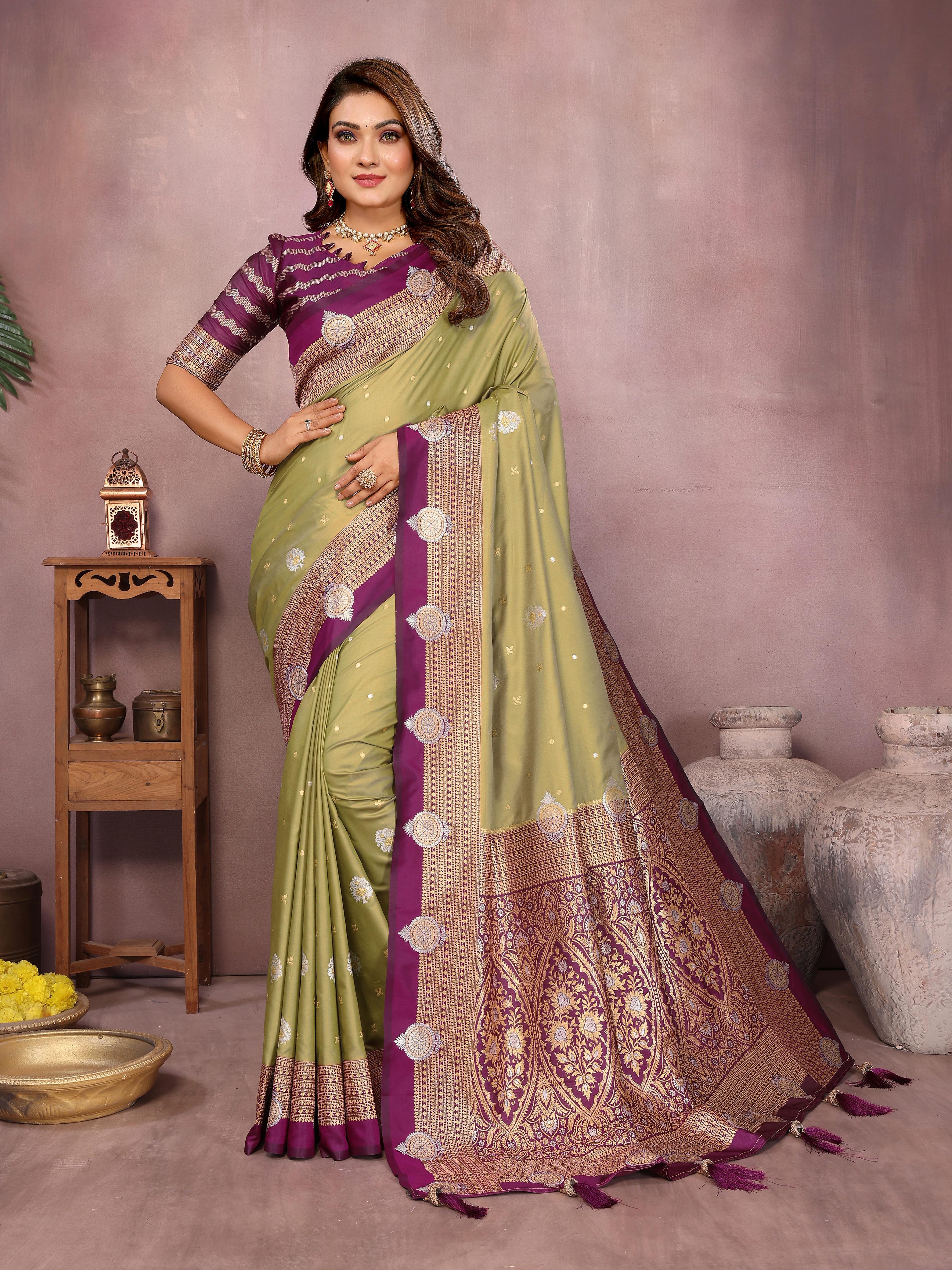 Lekha VC Sanmati Pure Handloom Kalamkari Silk Zari Woven Saree