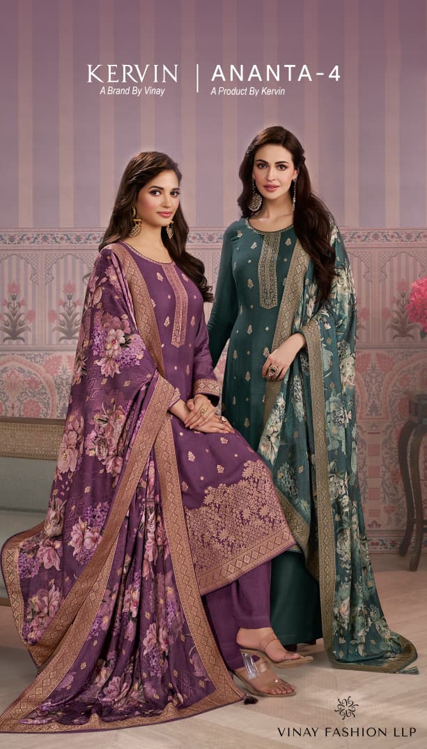 Vinay Kervin Ananta Vol 4 Viscose Pashmina Salwar Kameez Suits