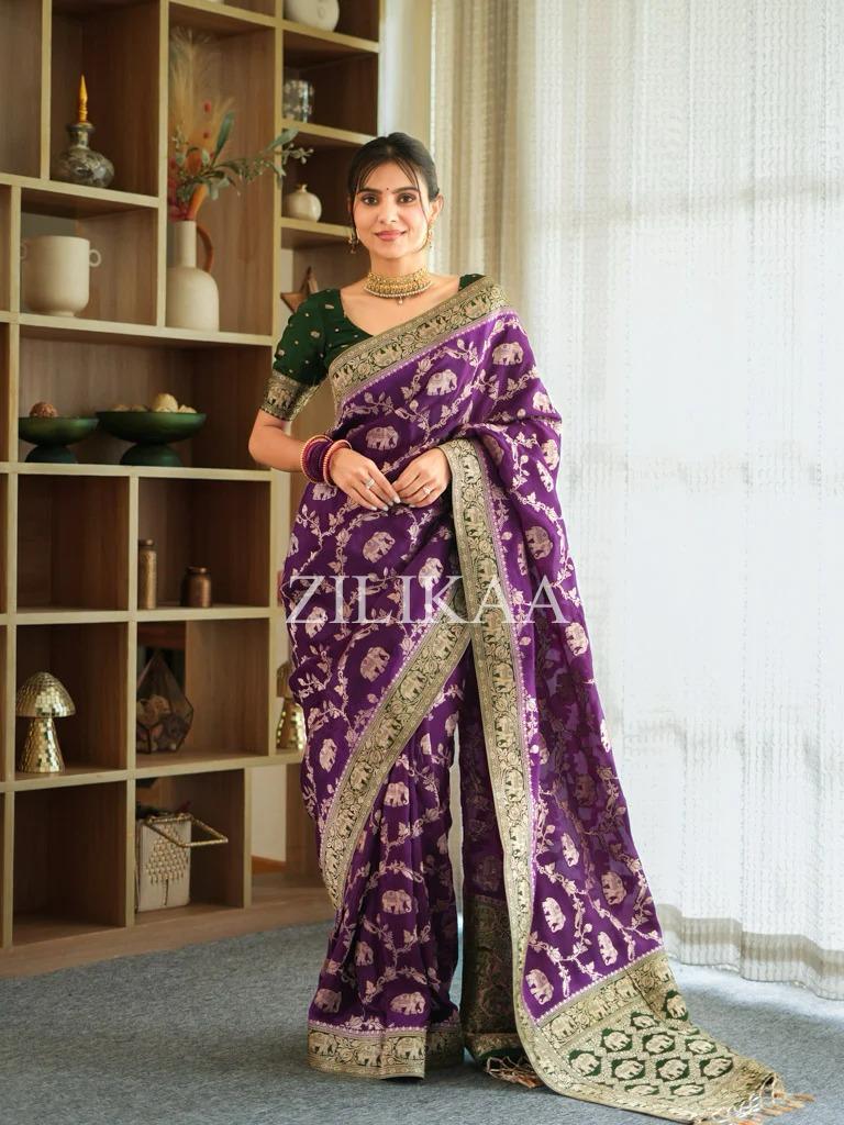 Satani 45221 Banarasi Soft Silk Festival Wear Saree Collection