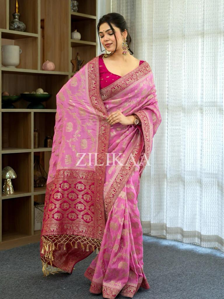 Satani 45221 Banarasi Soft Silk Festival Wear Saree Collection
