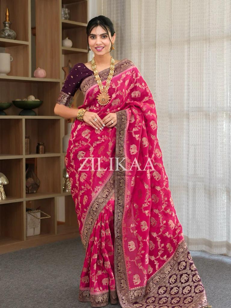 Satani 45221 Banarasi Soft Silk Festival Wear Saree Collection
