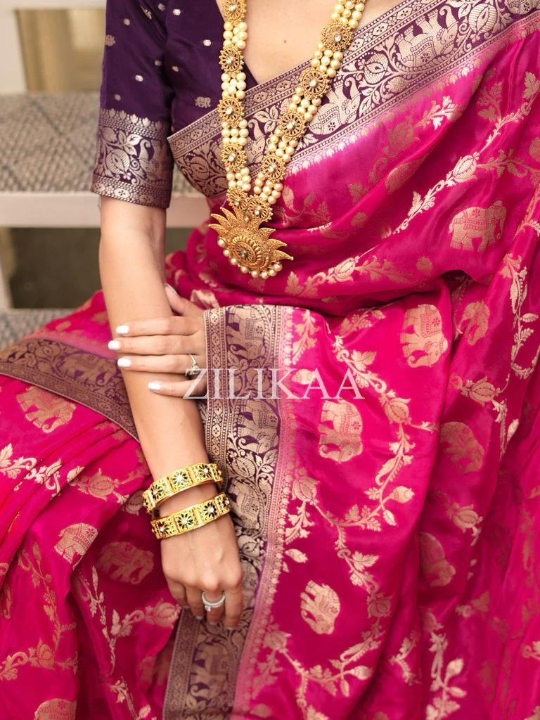 Satani 45221 Banarasi Soft Silk Festival Wear Saree Collection